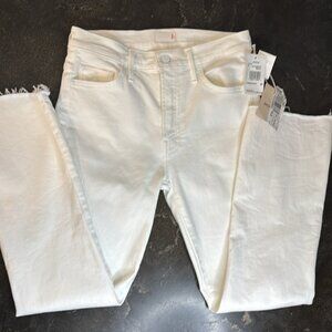 Mother Insider Crop Step Fray Jeans in 'Fairest Of Them All' - Size 26